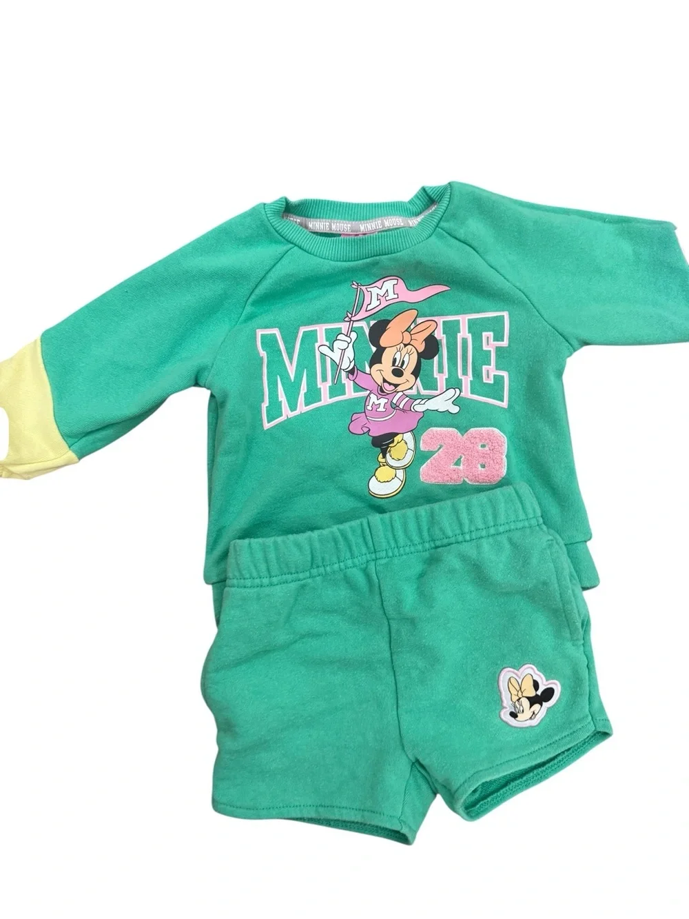 Disney Kids Mint Green Minnie Mouse Matching Set